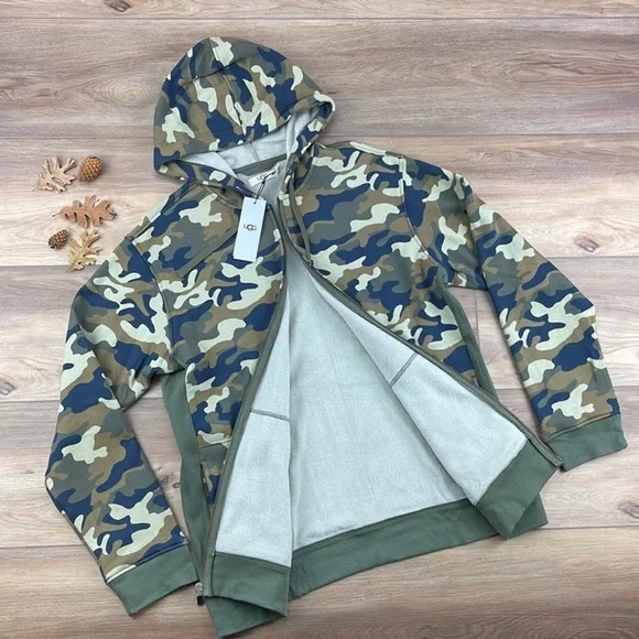 🍃🔆 UGG® Australia Camo Gordon Full-Zip Hoodie🔆🍃 - Picture 10 of 12